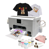 Mesin Printer DTF Lansong New A3 Desktop XP600 Otomatis untuk Transfer Panas, Dilengkapi Kit Oven Pengering dan Penggoyang Bubuk