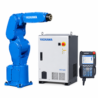 Bras robotisé industriel Yaskawa GP4, capacité de charge de 4 kg, pour soudage, palettisation, préhension et placement, système d'automatisation de chargement et de déchargement.