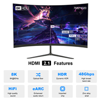 Câble HDMI 2.1 en fibre optique AOC haute vitesse 100 m, 8K60Hz HDR EARC HDCP2.3 pour PS4/5, boîtier TV, PC LCD, résistance EMI/RFI