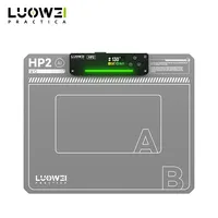 Tapis chauffant pour démontage d'écran LCD de 15 pouces LUOWEI LW-HP2 pour téléphone portable, en silicone double couche, à deux zones, chauffage réglable