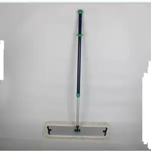Aluminum Floor Cleaner Mop Spherical Handle Sustainable Round Head Telescopic Pole With Plastic Lock