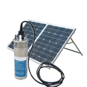 12V DC Stainless steel Deep Well submersible solar water pump solar energy systems