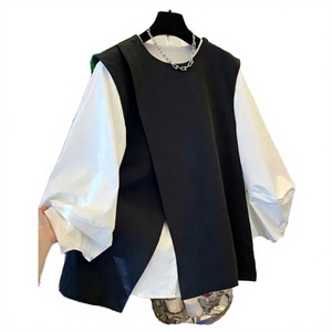Custom Women's <b>Satin</b> <b>Blouse</b> | O-Neck Balloon Sleeve Regular Fit Full Sleeve Casual Top Tassel | Eco-Friendly OEM ODM Wholesale - Product Image 2