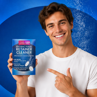 Comprimés nettoyants pour appareils dentaires personnalisés, comprimés effervescents pour le nettoyage des appareils dentaires, certification FDA CE