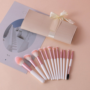 ชุดแปรงแต่งหน้า 12 ชิ้น ขนแปรงสังเคราะห์ ด้ามไม้ สำหรับคอนซีลเลอร์ มาสคาร่า อายไลเนอร์ ดินสอเขียนคิ้ว แปรงปัดแก้ม - Product Image 4