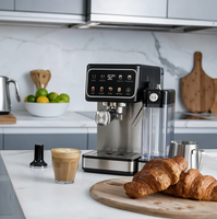 Cafetera Espresso ANBOLIFE de 20 Bares con Pantalla Táctil Digital, Función Cold Brew, Tanque de Leche Desmontable, Funcionamiento Silencioso, OEM ODM