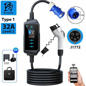 EVSOW Nuevo Cargador de Coche Portátil de 12 kW para el Hogar, Estación de Carga para Vehículos Eléctricos NACS Nivel 2 con 48 Meses de Garantía - Product Image 4