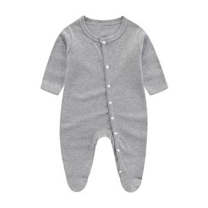 Pure Cotton Unisex <b>Baby</b> Romper A-Class MonkSuit Newborn Infant Casual Crawling Suit Print Pattern <b>Button</b> Spring Autumn Summer - Product Image 5