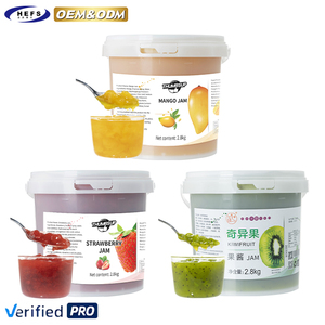 2025 OEM Haute Qualité Premium Sirop Liquide Thé Lait Café 2.8KG Pâte De Mangue Pot Sous Vide Gelée Bonbons Confiture De Fruits Avec Pulpe - Product Image 1