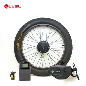 Lvbu新设计电动自行车转换套件脂肪轮胎，带250w 350w电动自行车套件轮毂电机盘/V断裂待售 - Product Image 2