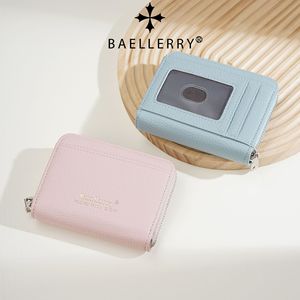 Baelerry Women's Zipper <b>Wallet</b> Lychee Pattern Multi-Color Card Holder <b>Compact</b> <b>Wallet</b> For Everyday Use - Product Image 1