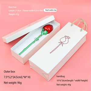 Boîte d'emballage de bijoux créative pour hommes et femmes, haut de gamme, luxe léger, bouquet de roses, bague, collier, Saint-Valentin chinoise - Product Image 6