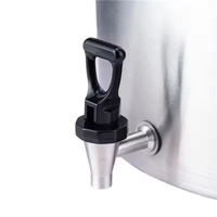 Marmite à soupe et faitout en acier inoxydable grande capacité avec robinet, vente directe usine, pour usage commercial, portable, pour la cuisson des soupes et bouillons en Europe