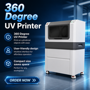 Stampante UV Baysoon 40mm-180mm per Stampa Cilindrica a 360 Gradi con Vernice Bianca per Bottiglie e Tazze - Product Image 1