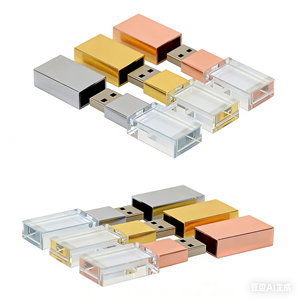 Clé USB en verre cristal 3.0 avec logo personnalisé gravé en 3D, 2.0, 2 Go, 4 Go, 8 Go, 16 Go, 32 Go, 64 Go, avec boîte blanche - Product Image 4