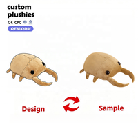 Coussin en peluche scarabée personnalisé OEM ODM, coussin doux en forme d'insecte, peluche créative en forme de bug, fabricant en gros, décoration d'intérieur, cadeau