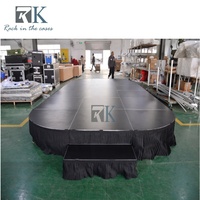 Plateforme de scène pliable en alliage d'aluminium RK, scène intelligente pliable pour événements et concerts en plein air