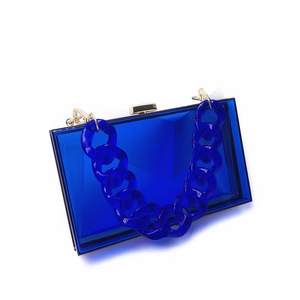 New Transparent Acrylic Women's Bag Shoulder Crossbody Bag Personalized Chain Small Square Bag Evening <b>Clutch</b> - Product Image 1