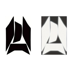 Autocollants réfléchissants noirs haute visibilité, <span class=keywords><strong>bande</strong></span> de sécurité nocturne, étanche, <span class=keywords><strong>pour</strong></span> <span class=keywords><strong>casque</strong></span> de moto et carrosserie - Product Image 4