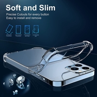 Coque de téléphone portable transparente en TPU ultra-fine et antichoc pour iPhone 11 12 13 14 15 16 17 Pro Max – Vente en gros 2026