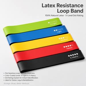 Bande de Résistance en Latex NR Caoutchouc Naturel Haute Élasticité Durable pour Entraînement de Force Fitness Personnalisé OEM Vente en Gros - Product Image 2