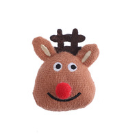 Accesorios de tela de peluche DIY para Navidad: Adornos de dibujos animados de árbol de Navidad, alces y Papá Noel, accesorios pequeños para joyería, cabello y llaveros.