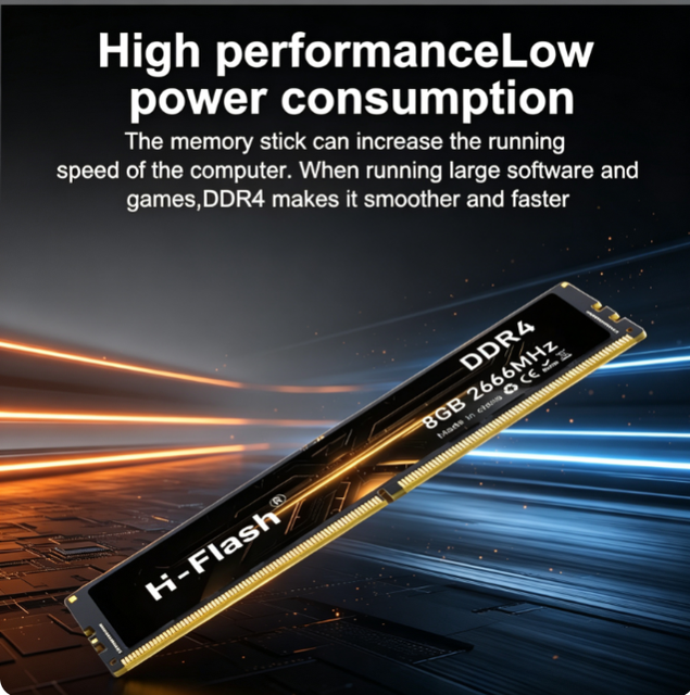 High Quality RAM DDR4 8gb  Bass Desktop Flash Disk 4gb 16gb  High Speed 1660mhz 2400mhz Large Frequency RAM for Computer Game