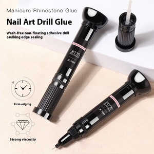 Colle à strass pour ongles transparente 8 ml, gel liquide acrylique, adhésif pour cristaux de diamant, étiquette personnalisée, utilisation professionnelle en salon de manucure - Product Image 2