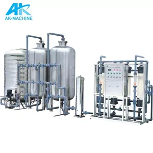Small factory 1000 2000BPH raw water treatment machinery plant sea underground water purification system