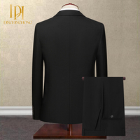 Costume homme de qualité supérieure, coupe ajustée, blazer pour mariage, affaires et bureau.