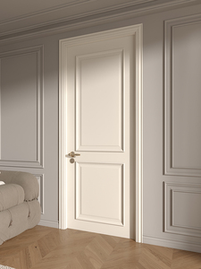 Luz de <span class=keywords><strong>puerta</strong></span> interior de laca de madera <span class=keywords><strong>maciza</strong></span> de estilo moderno personalizado dormitorio francés blanco leche insonorizado acabado <span class=keywords><strong>puerta</strong></span> única nuevo modelo - Product Image 3