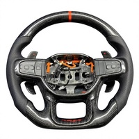 Volant personnalisé en fibre de carbone véritable pour Dodge RAM 1500 TRX 2021 2022 2023 2024 2025 6.2L Hellcat Off Road Truck