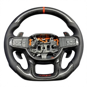 <span class=keywords><strong>Volant</strong></span> personnalisé en fibre de carbone véritable pour Dodge RAM 1500 TRX 2021 <span class=keywords><strong>2022</strong></span> 2023 2024 2025 6.2L Hellcat Off Road Truck - Product Image 5