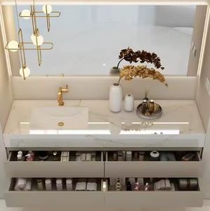 Bathroom Cabinet <b>With</b> <b>Mirror</b> <b>Lights</b> Modern Style Bathroom <b>Vanities</b> - Product Image 6