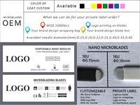 Aiguilles Professionnelles Jetables pour Microblading Maquillage Permanent Tatouage Nano Lame 18U 18F 16U 16F