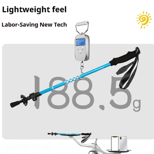 Bastone da <span class=keywords><strong>Trekking</strong></span> Ultra-Leggero per Bambini 170g in Lega di Alluminio Telescopico con Blocco di Sicurezza per Campeggio all'Aperto - Product Image 4