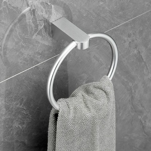 Nuovi set di 6 pezzi solidi set di Hardware per il bagno a parete in alluminio solido per lo spazio Include portasciugamani portasciugamani per portasciugamani - Product Image 4