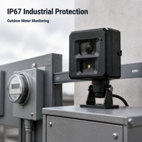 Caméra OCR 5MP tout-en-un pour la reconnaissance d'images, lecture de compteurs, Modbus RTU TCP IP67 Ethernet RS485 pour compteurs intelligents
