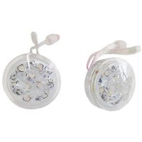 Éclairage LED RGB Permanent d'Extérieur pour Manèges et Fêtes Foraines, 24V 35mm 9 Pixels, Points Lumineux pour Parcs d'Attractions