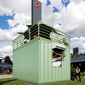 בית מכולה מתקפל 10 רגל, מבנה פלדה טרומי עם פאנלים מבודדים, מסעדה/בר/בית קפה/דוכן/מטבח/מלון מודרני - Product Image 2