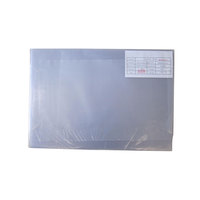 Film transparent de recouvrement enduit de PVC de ventes directes d'usine avec de la colle pour la fabrication de cartes en plastique