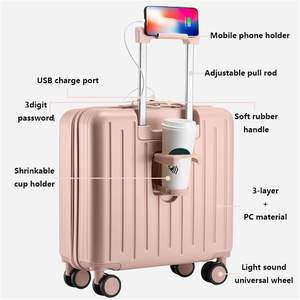 Mala de Mão de 18 Polegadas com Bolso Frontal, Malas de Casco Rígido com Rodas e Fechadura TSA - Product Image 2