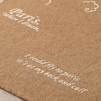 5mm Thickness Easy Clean Polyester TPR Non Slid Floor Carpet Foot Rugs Non-slip Kitchen Mat for Home Use