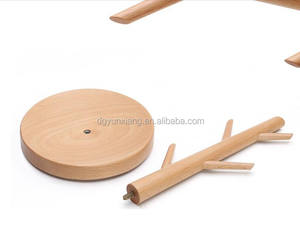 रचनात्मक आधुनिक लकड़ी के गहने पेड़ धारक ईयररिंग्स कप टेपोट मग के लिए बहु-उद्देश्य खड़े हैं - Product Image 2