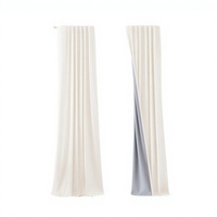 Rideaux occultants rayés 100 % polyester, longueur 96 pouces, lot de 2 panneaux, isolants thermiques, à languettes arrière, passe-tringles
