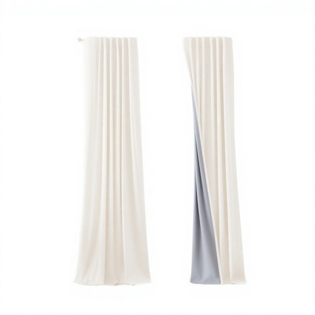 Deco Striped 100% Polyester Blackout Curtains 96 Inch Length 2 Panels Set Thermal Insulated Back Tab Rod Pocket