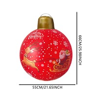 Grands ballons gonflables de Noël, boules suspendues gonflables pour décoration extérieure de Noël, ornement de jardin