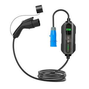 Chargeur EV portable intelligent réglable 10A-32A avec boîtier de contrôle LCD <span class=keywords><strong>et</strong></span> prise CEE 7kW GB/T pour BYD Tesla NIO - Product Image 1
