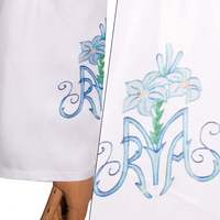 Stock disponible : Robe liturgique plissée pour prêtre catholique, vêtement d'église médiéval, robe de prière