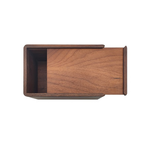 Boîte à mouchoirs en bois de noyer noir sur mesure, style chinois rétro haut de gamme, rangement pratique pour le salon. - Product Image 2